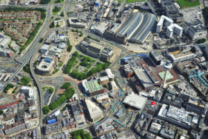 aerial pic 2 of churchill way flyovers from tithebarn street perspective