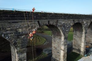 Works to restore Westfield Viaduct in Scotland