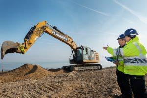 Emergency-shingle-repairs-at-Herne-Bay-14-coastal-environment-agency-digger-construction-300x200.jpg