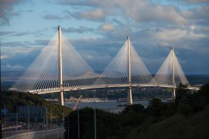 Queensferry crossing from north approach road